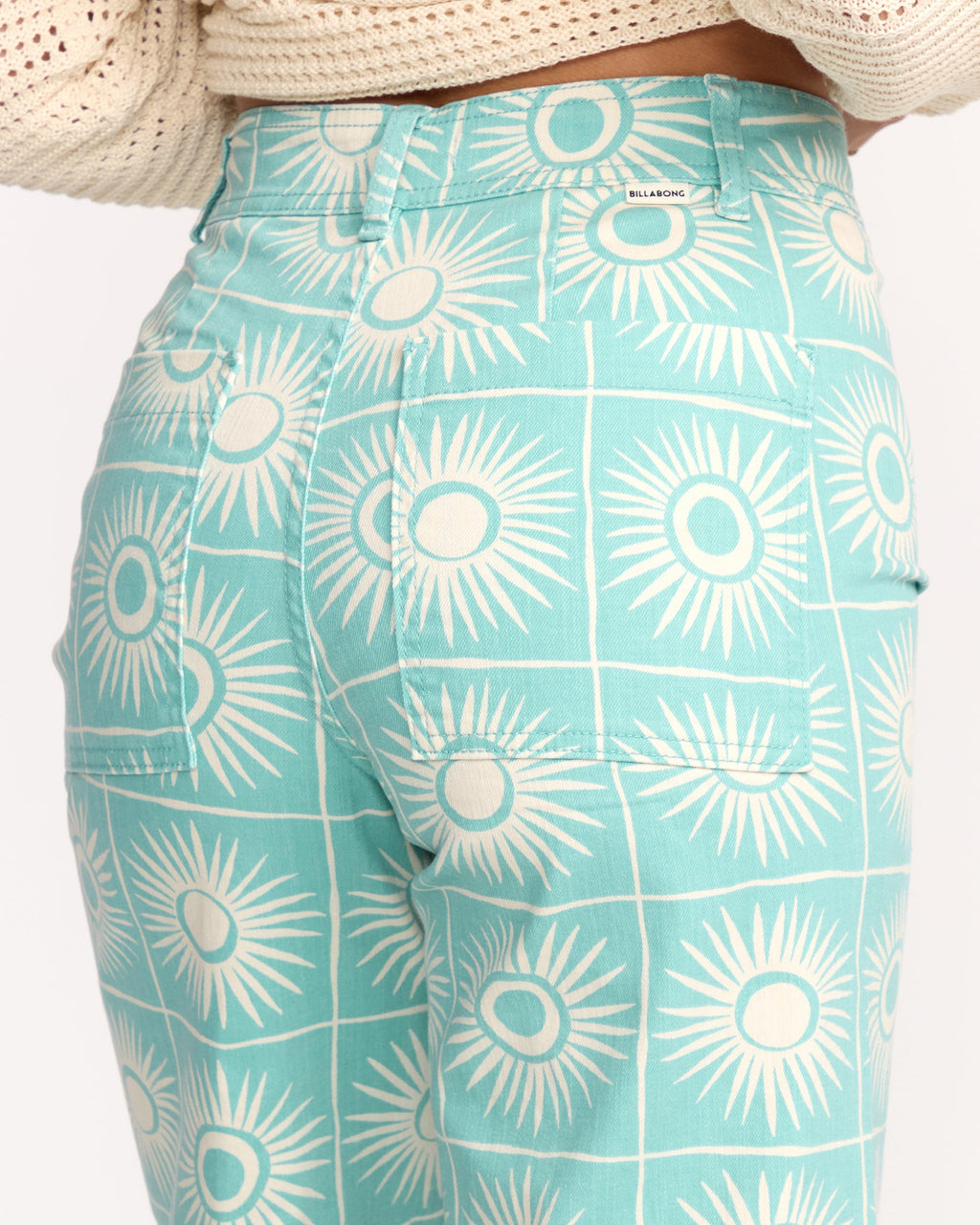 Billabong Free Fall Printed Twill Pants - Misty Blue