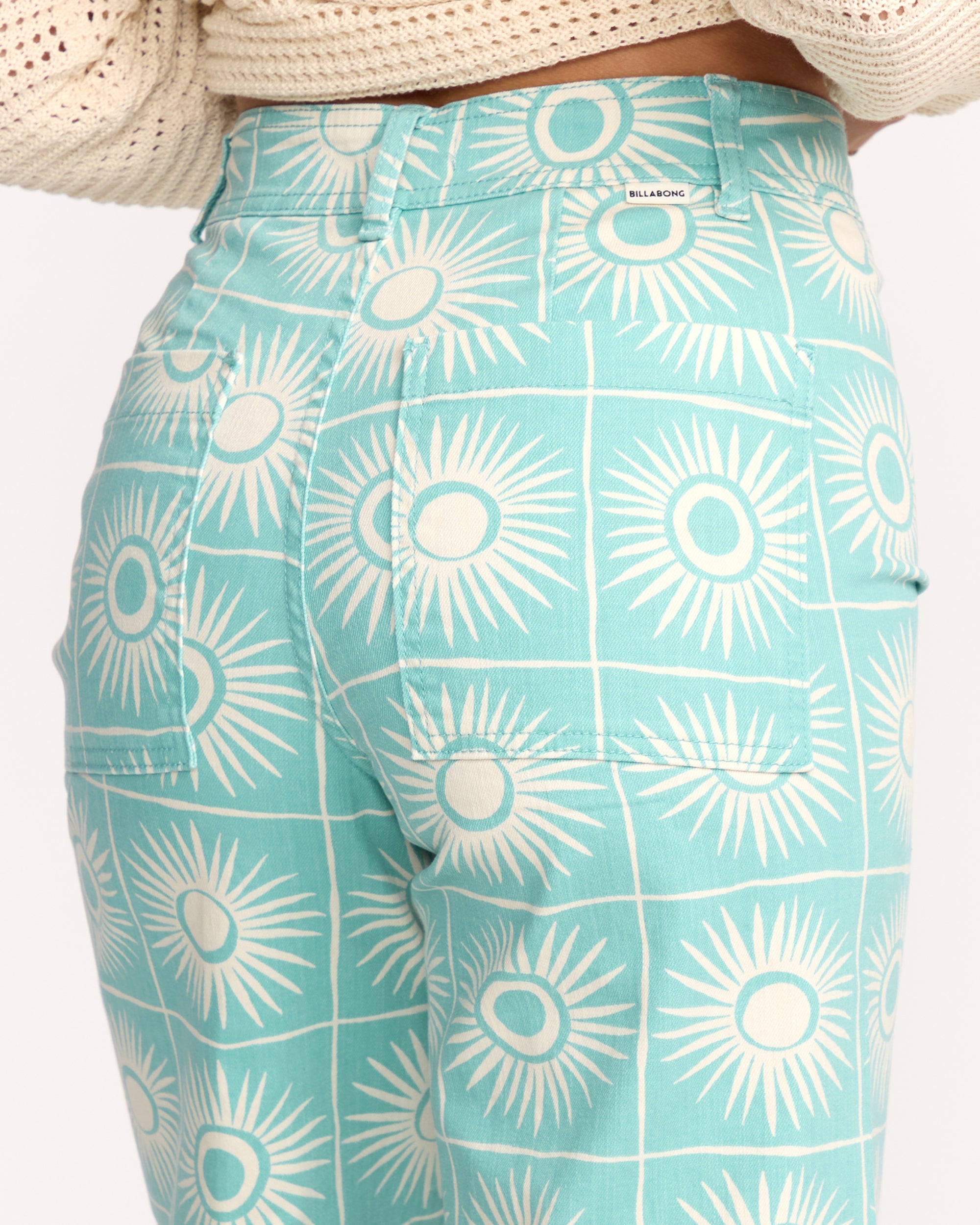 Billabong Free Fall Printed Twill Pants - Misty Blue