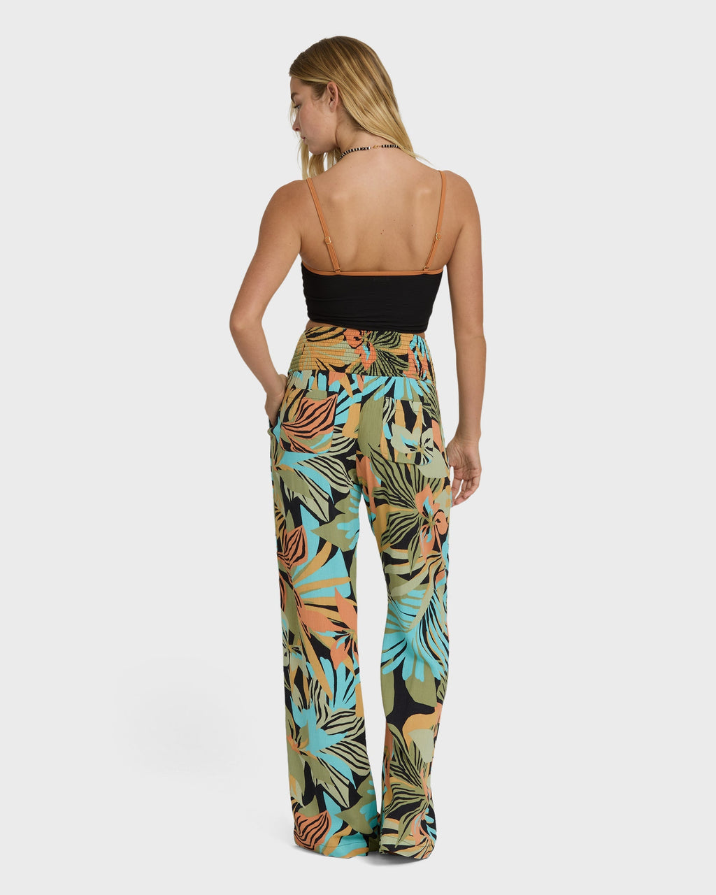 Billabong New Waves 2 Elastic Waist Pants - Black Multi
