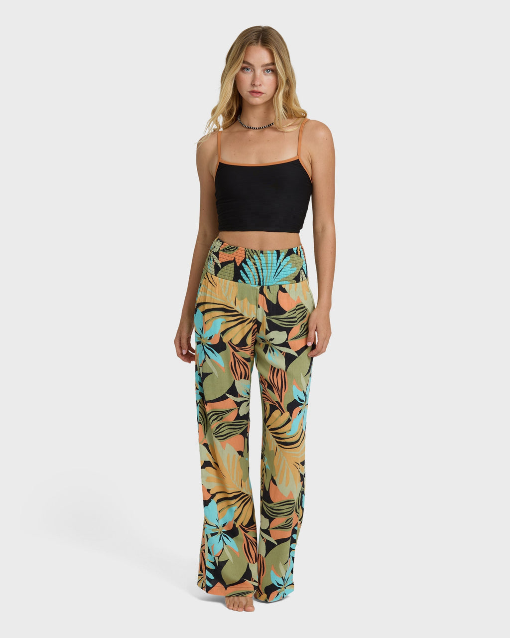 Billabong New Waves 2 Elastic Waist Pants - Black Multi
