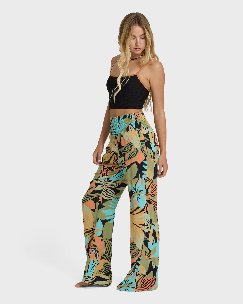 Billabong New Waves 2 Elastic Waist Pants - Black Multi