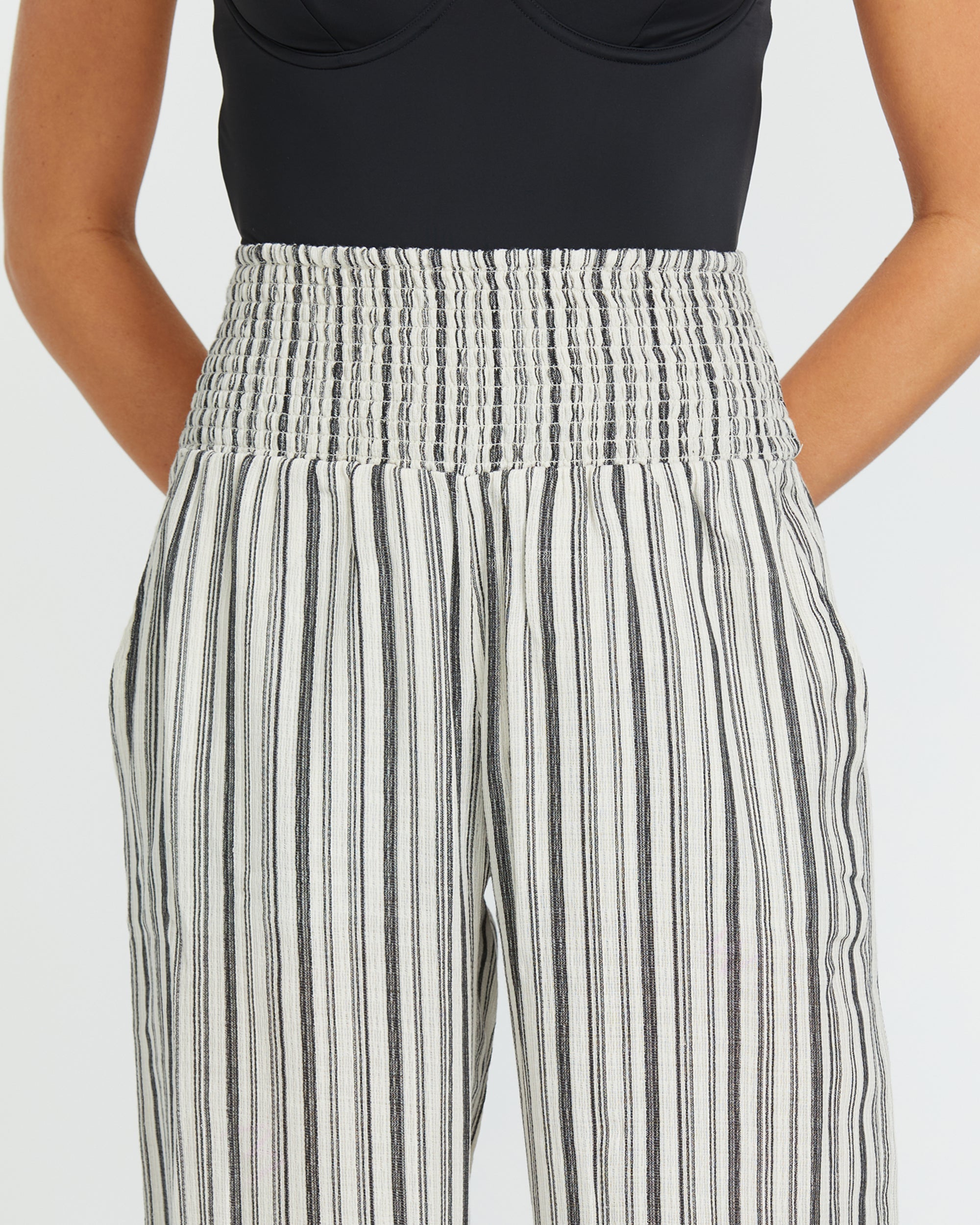 Billabong New Waves 2 Elastic Waist Pants - Black Pebble