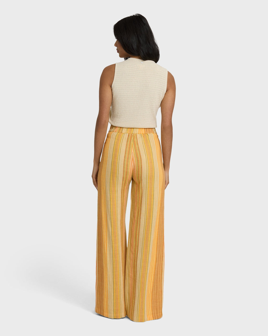Billabong Hazy Daze Elastic Waist Pants - Brown Multi