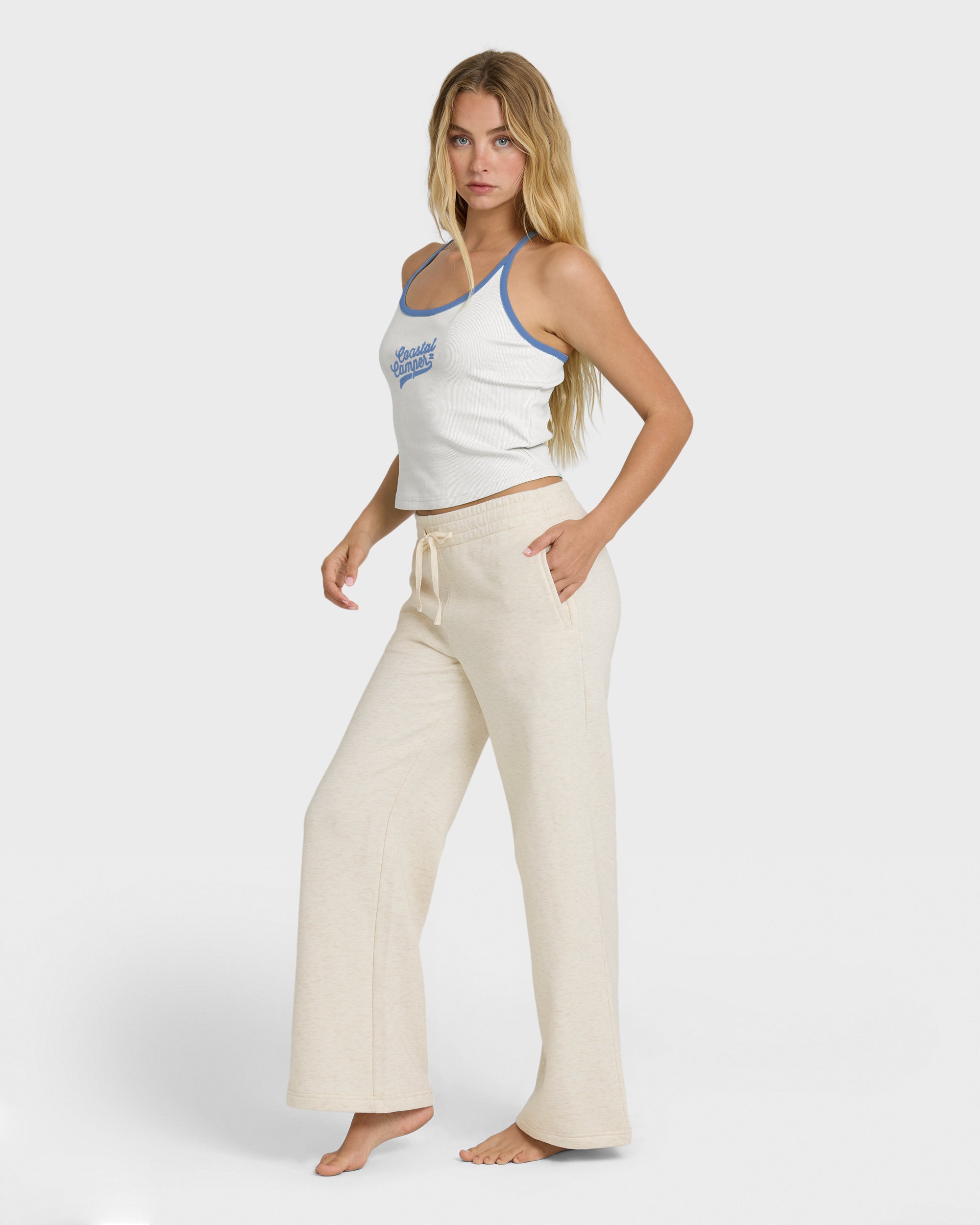 Billabong Cozy Camper Sweat Pants - Oatmeal Heather