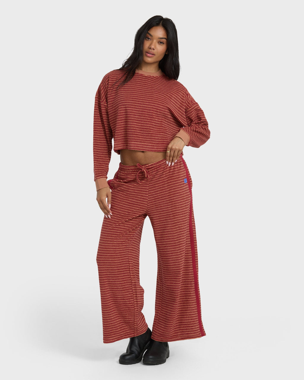 Billabong Date Palm Terry Pants - Rose Brown