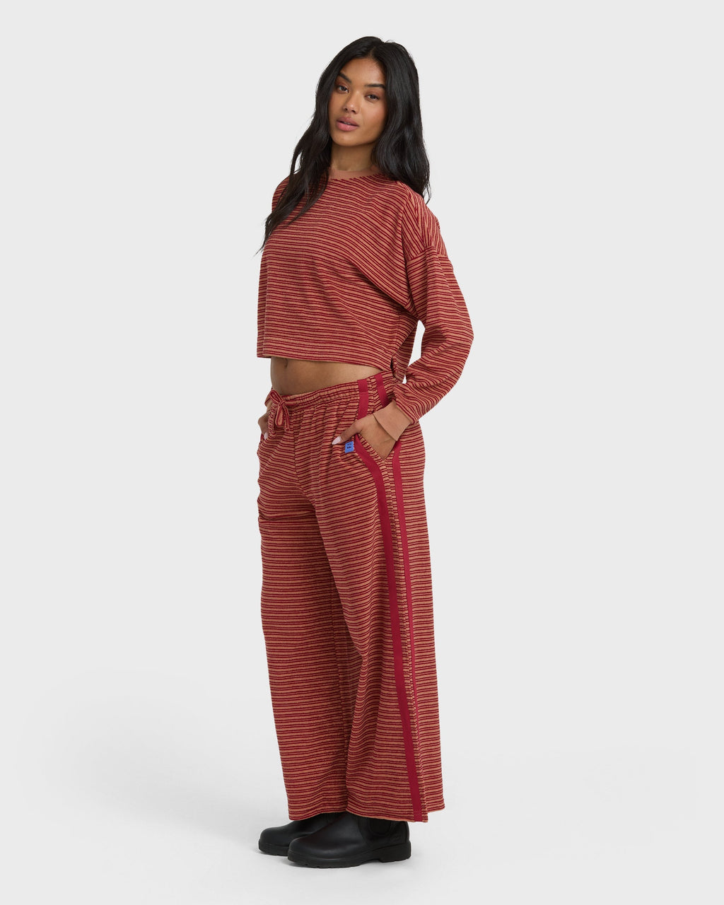 Billabong Date Palm Terry Pants - Rose Brown