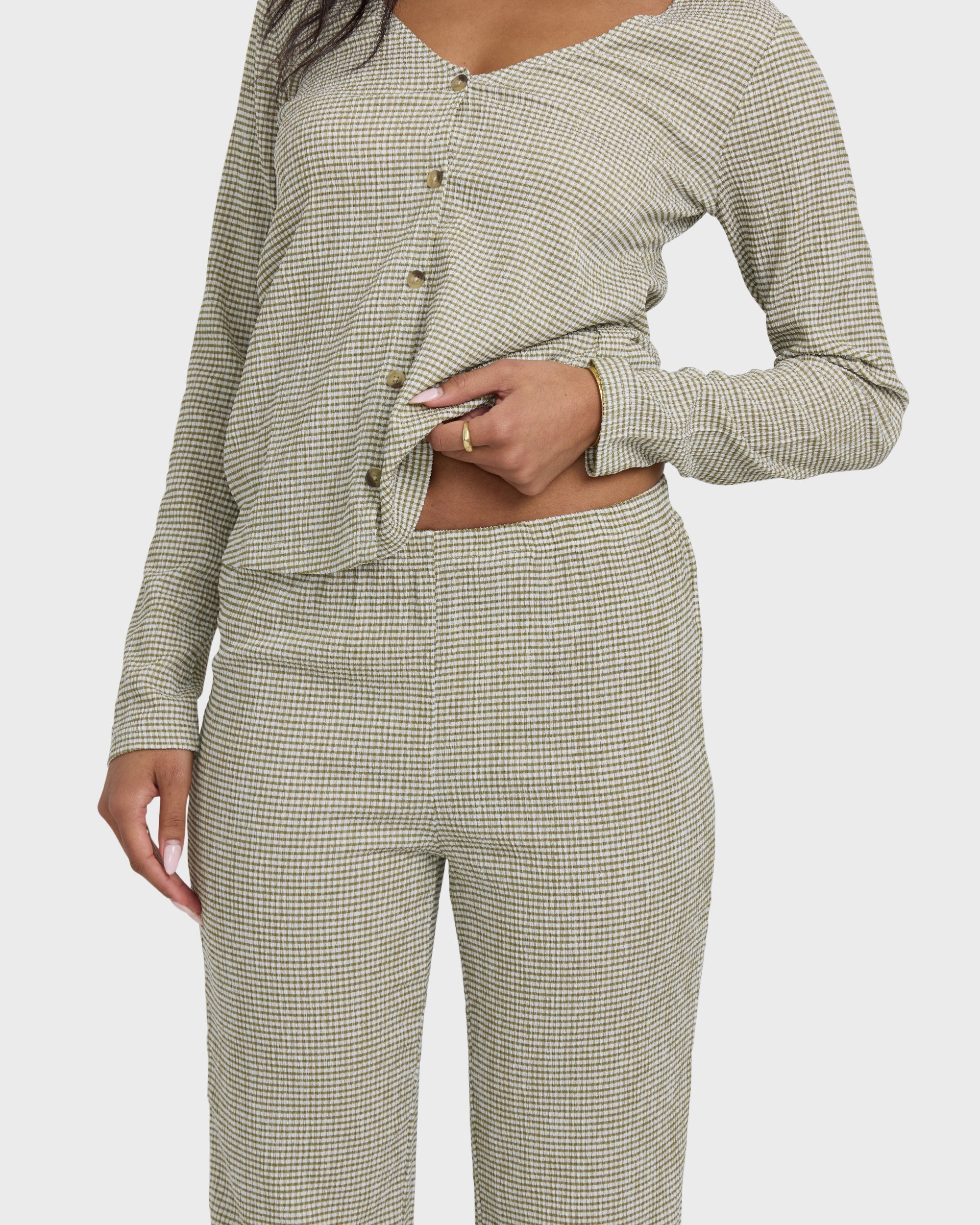 Billabong Hot Check Knitpants - Martini Olive