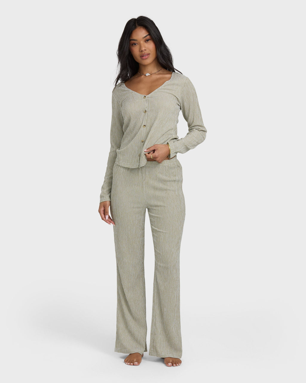 Billabong Hot Check Knitpants - Martini Olive