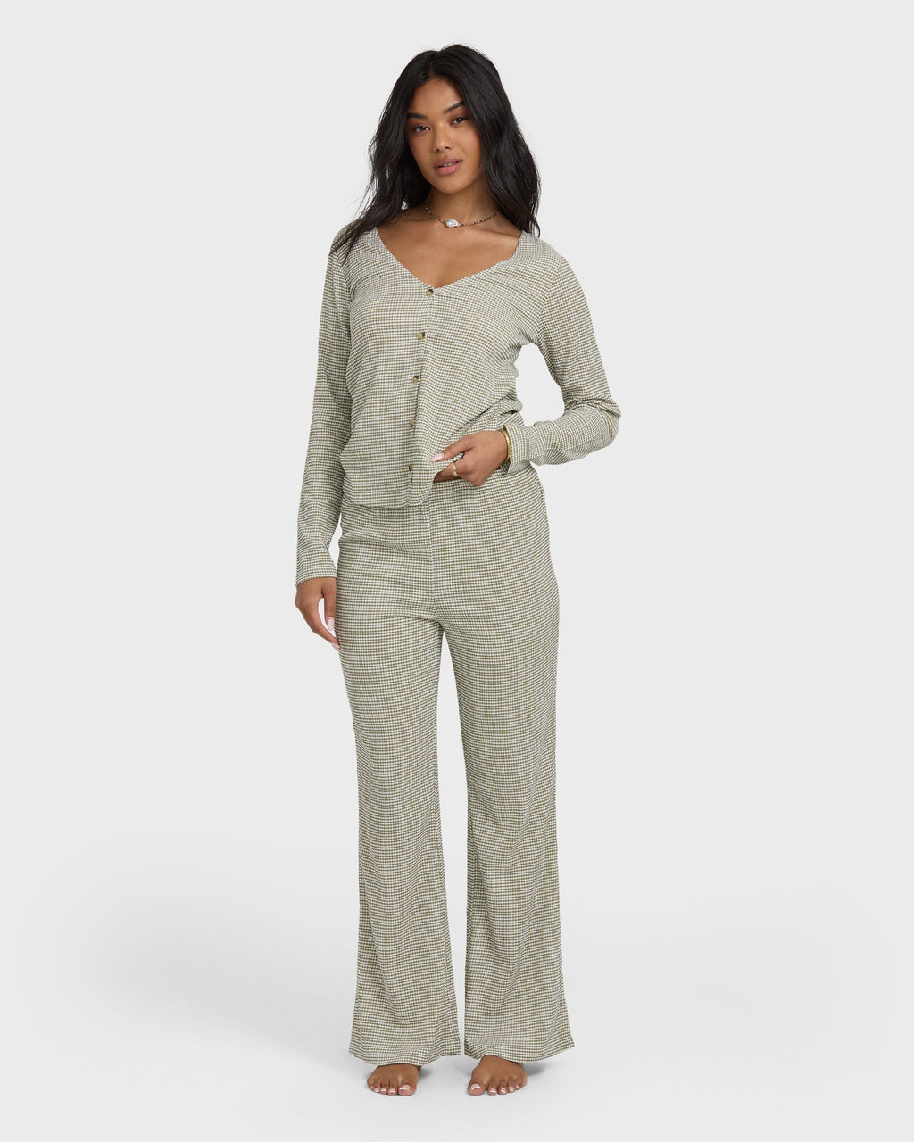 Billabong Hot Check Knitpants - Martini Olive