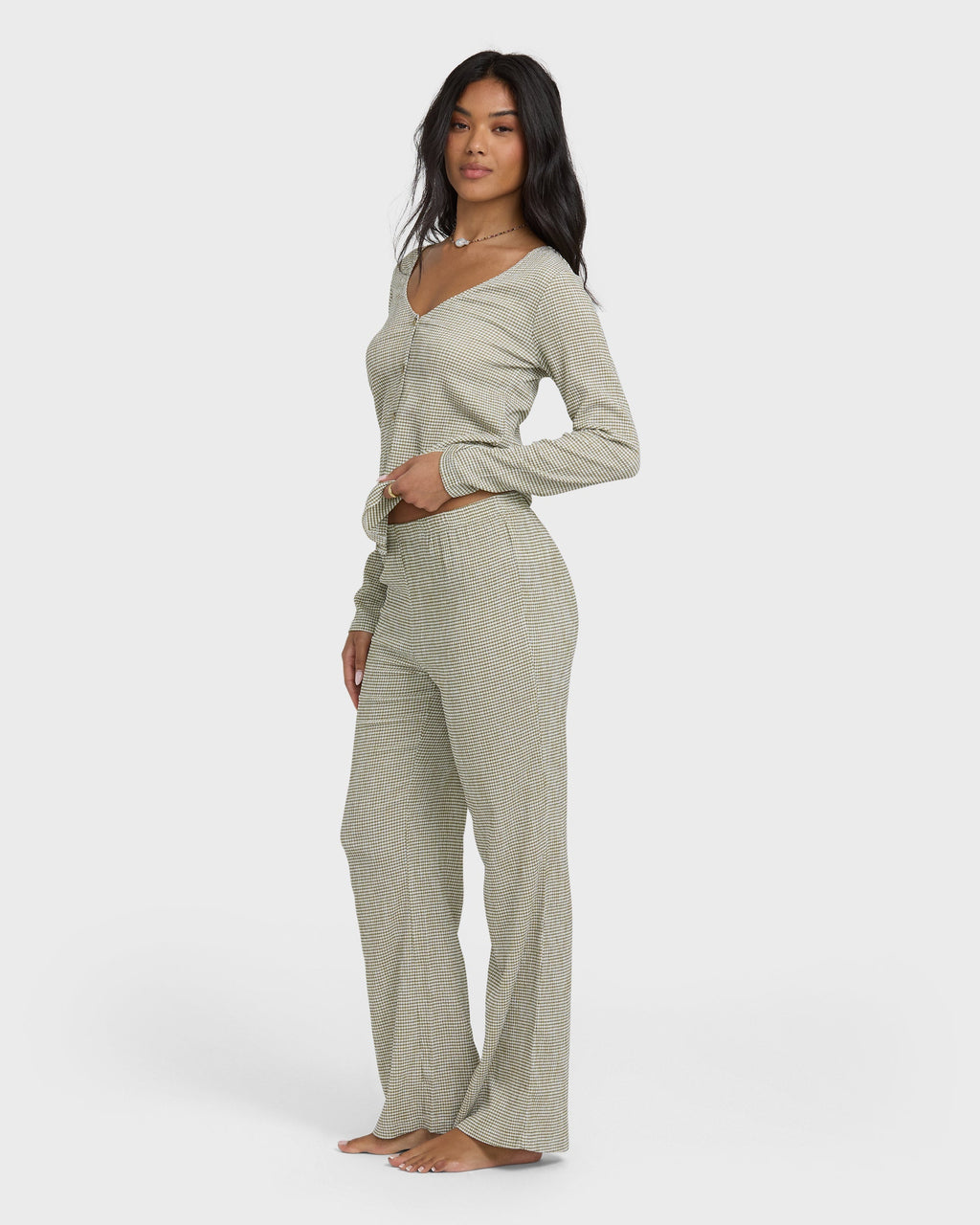Billabong Hot Check Knitpants - Martini Olive