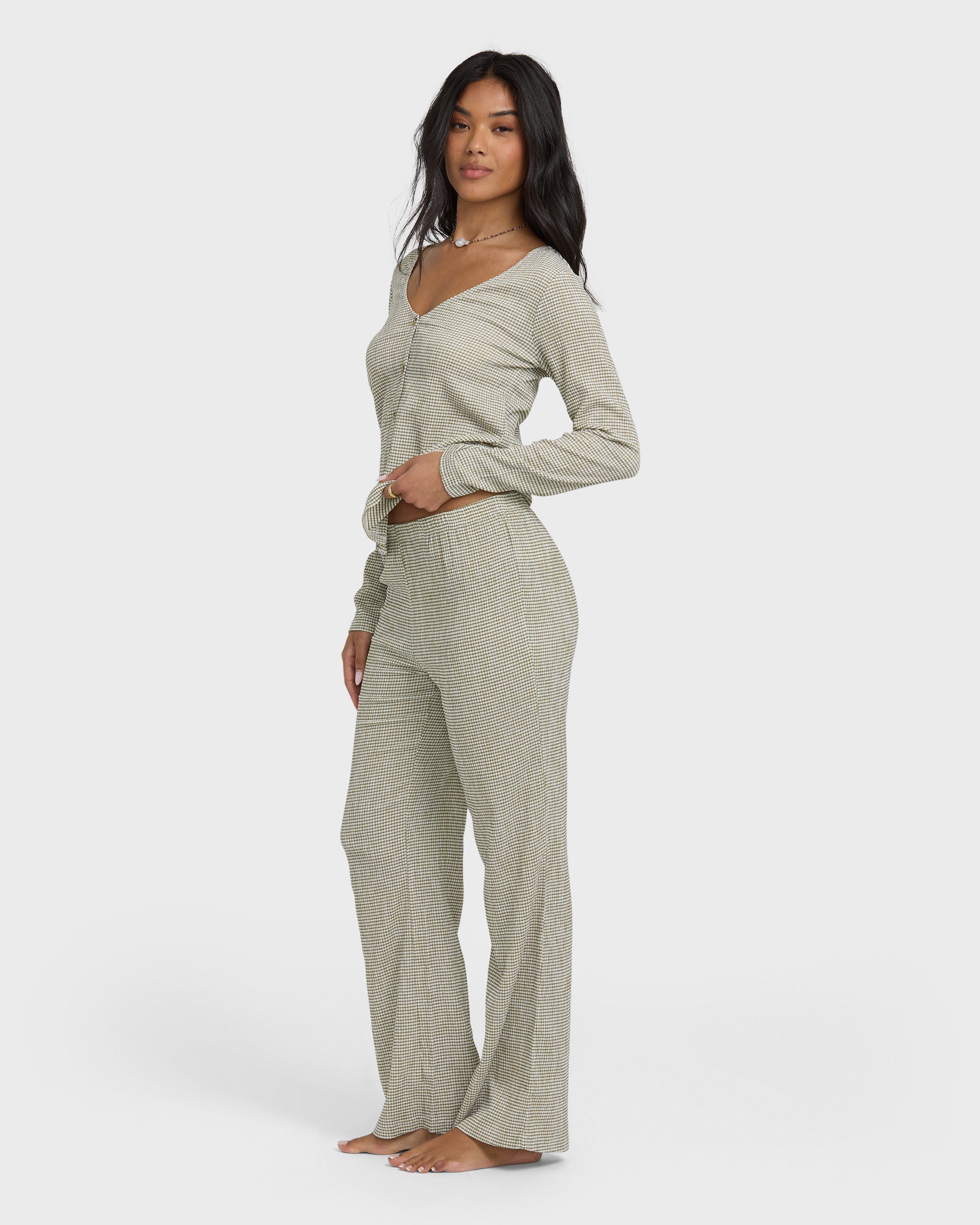 Billabong Hot Check Knitpants - Martini Olive