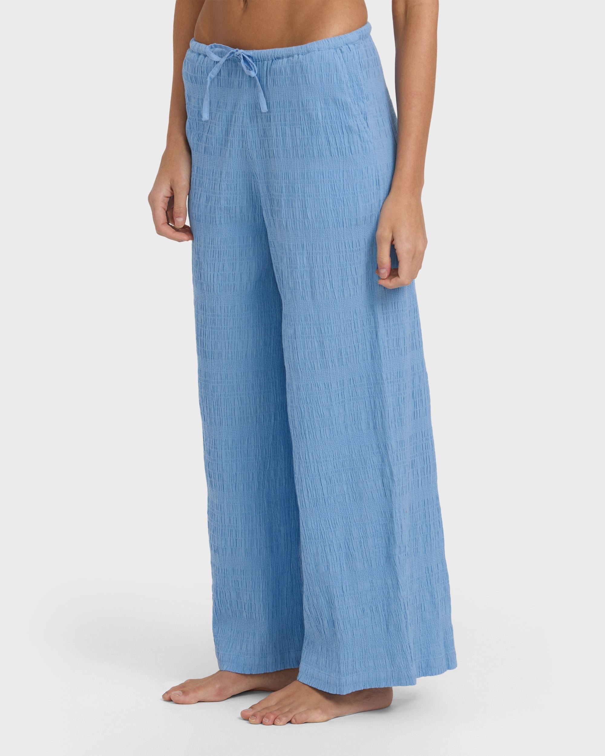 Billabong Laura Elastic Waist Pants - Blue Drift