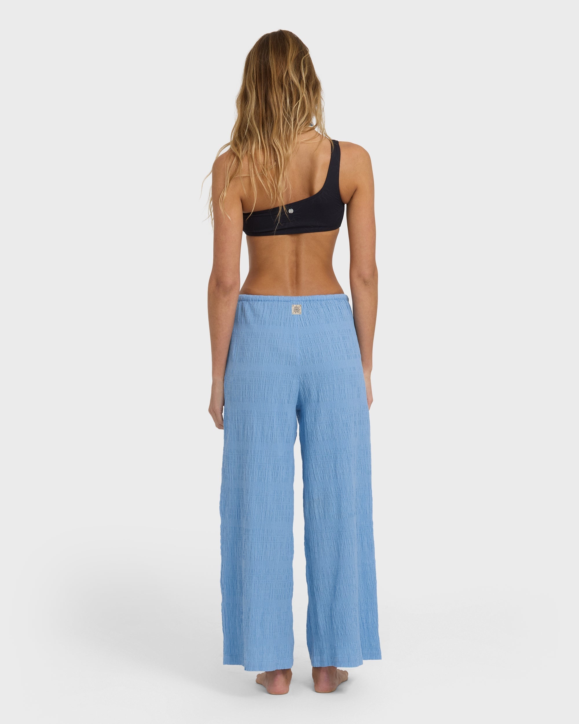 Billabong Laura Elastic Waist Pants - Blue Drift