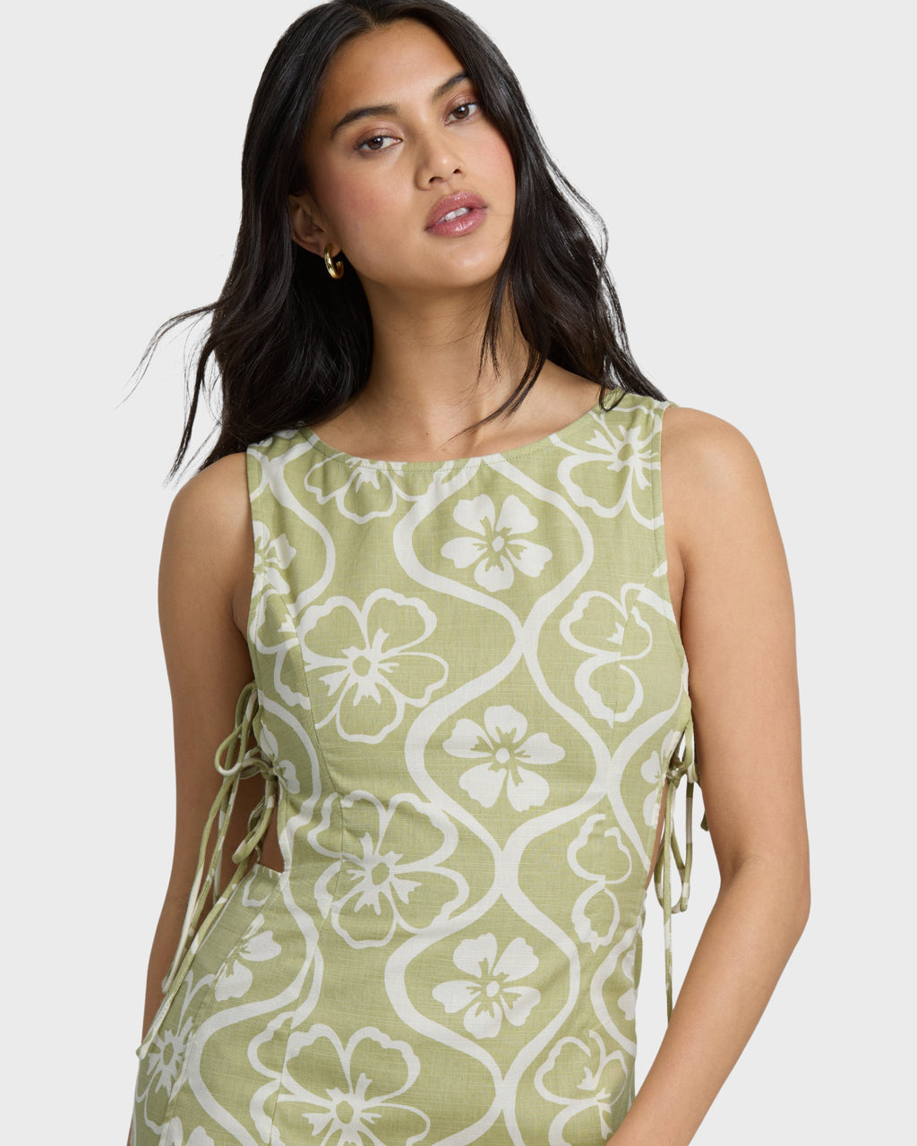 Billabong Floral Trippin Mini Dress - Cactus