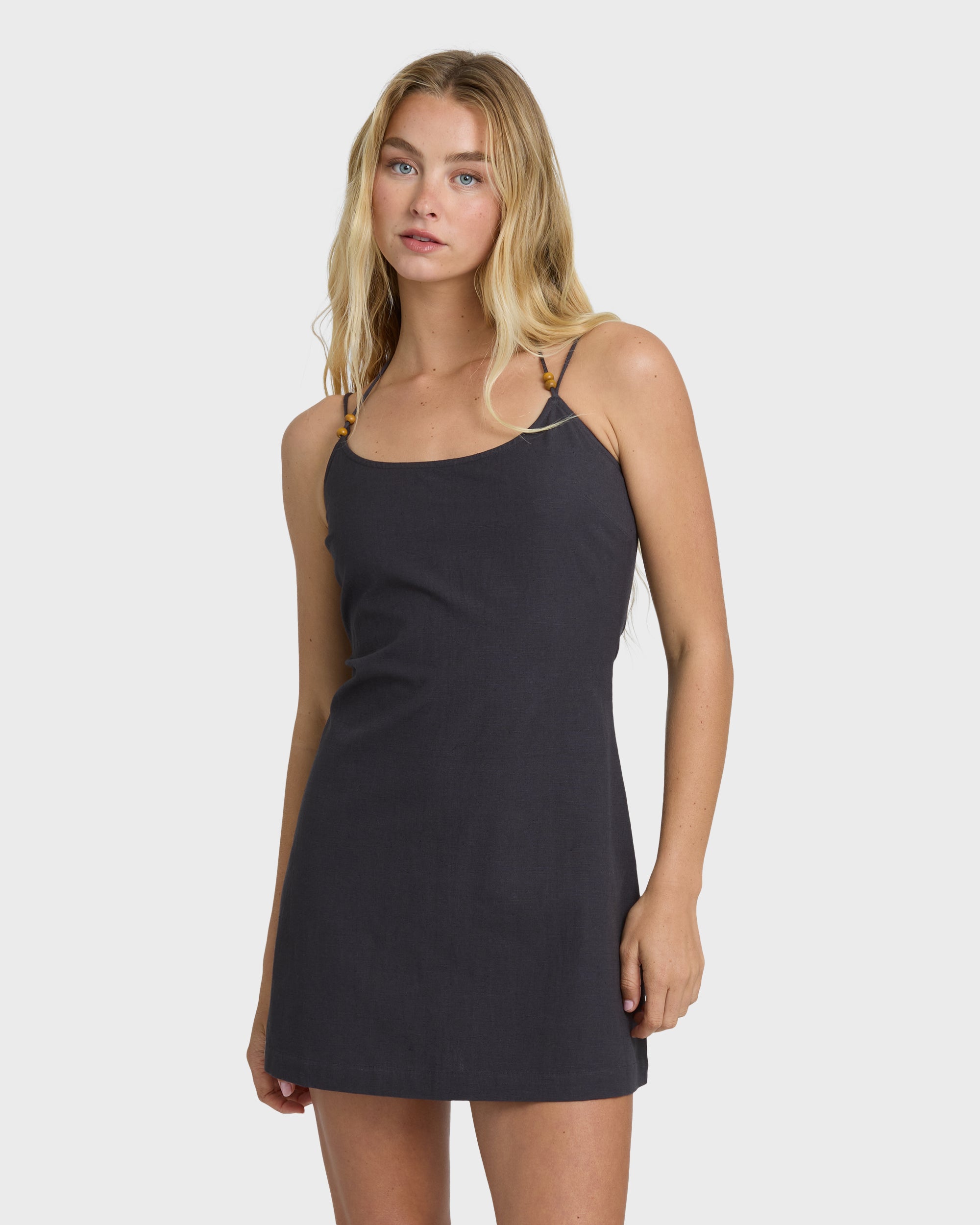 Billabong Midnight Wave Mini Dress - Black Sands