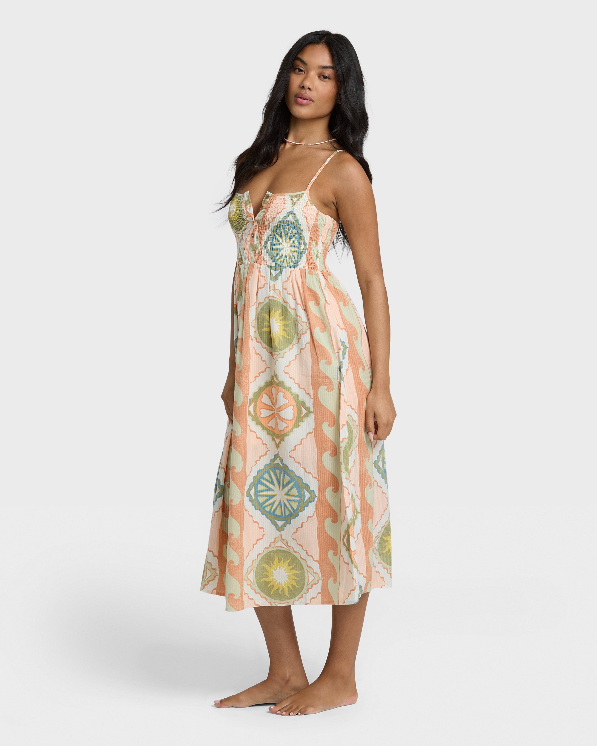 Billabong Fever Dream Midi Dress - White Cap