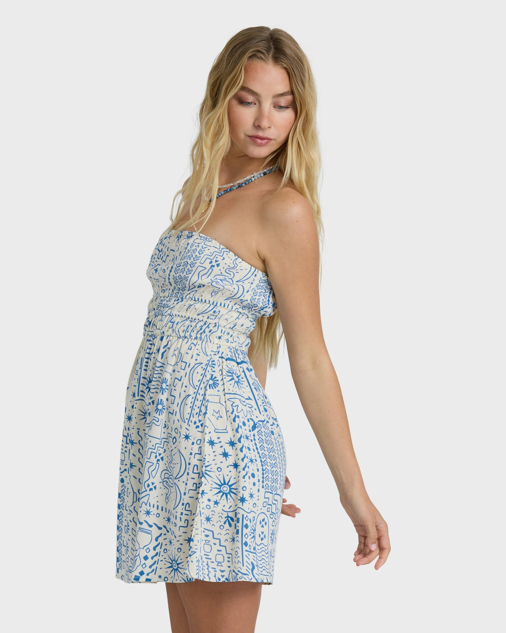 Billabong In The Sky Mini Dress - White Cap