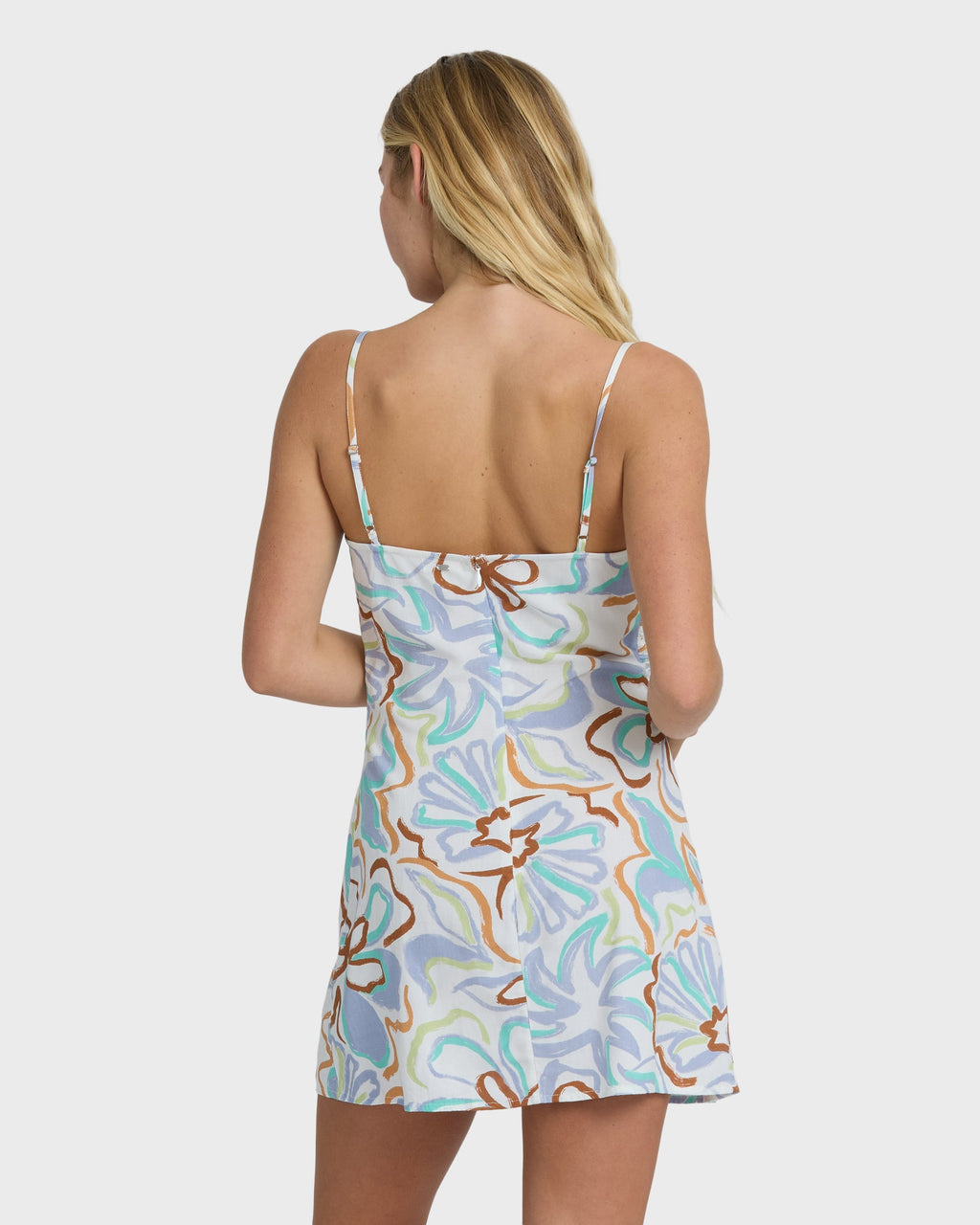 Billabong By Your Side Mini Dress - White Multi