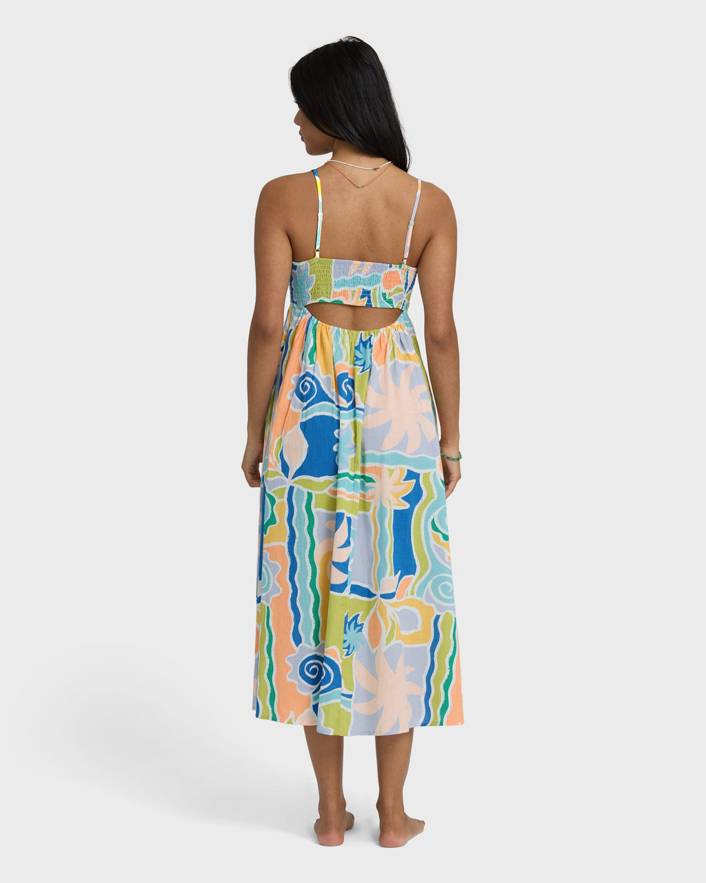 Billabong Island Life Midi Dress - Blue Multi
