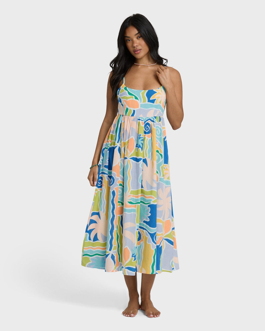 Billabong Island Life Midi Dress - Blue Multi