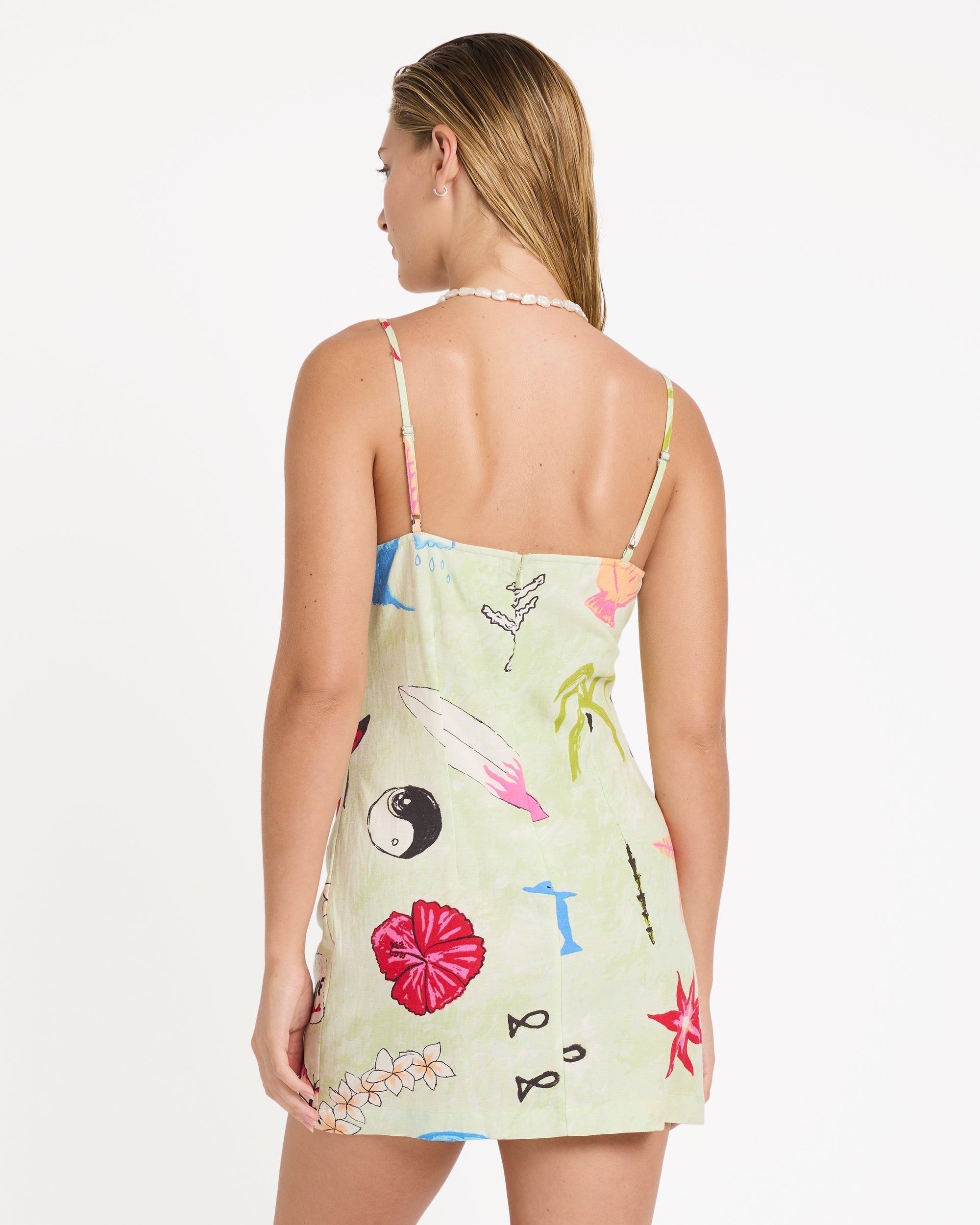 Billabong Lottie Hall Woven Dress - Sunny Lime