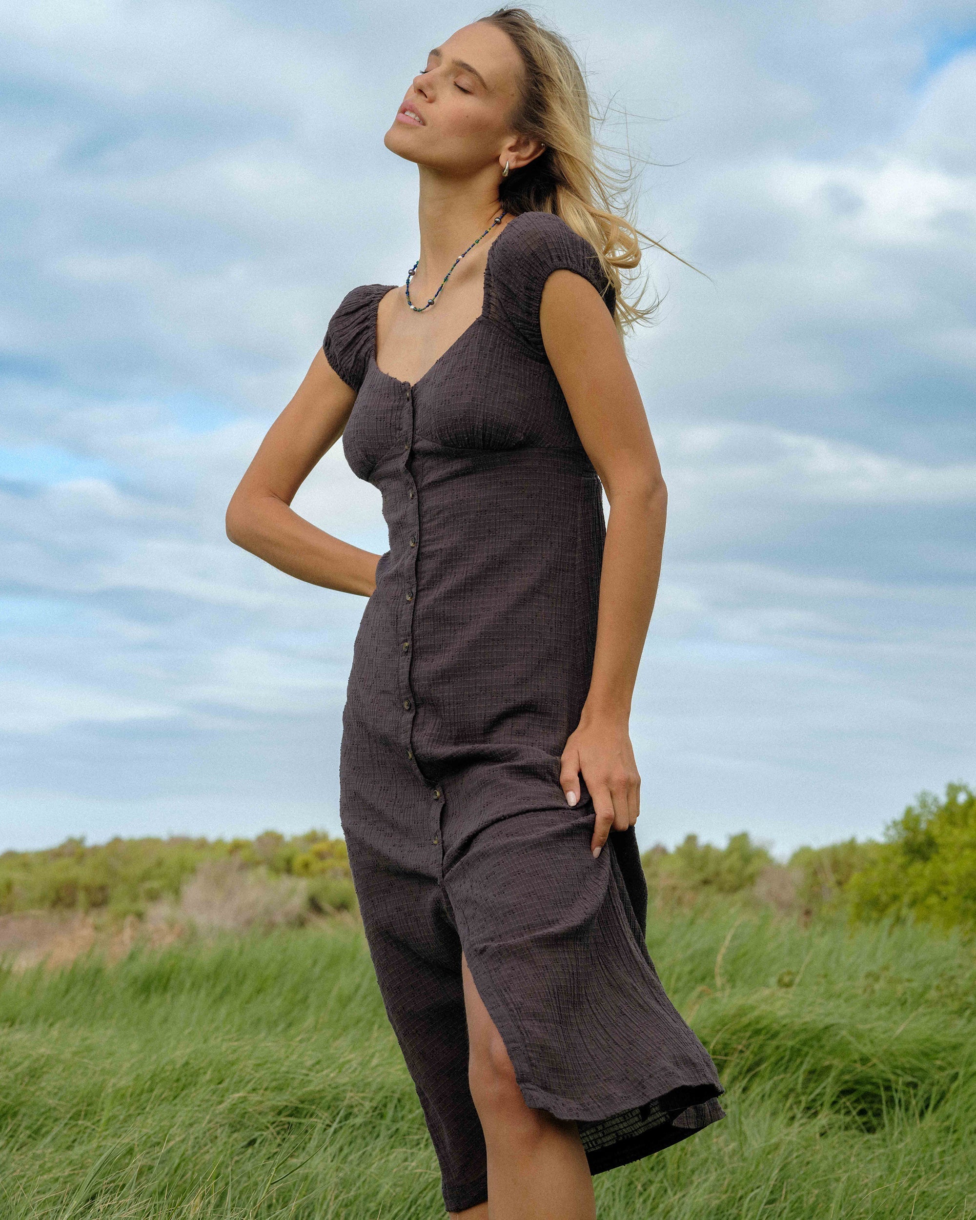 Billabong Distant Tides Dress - Black Sands