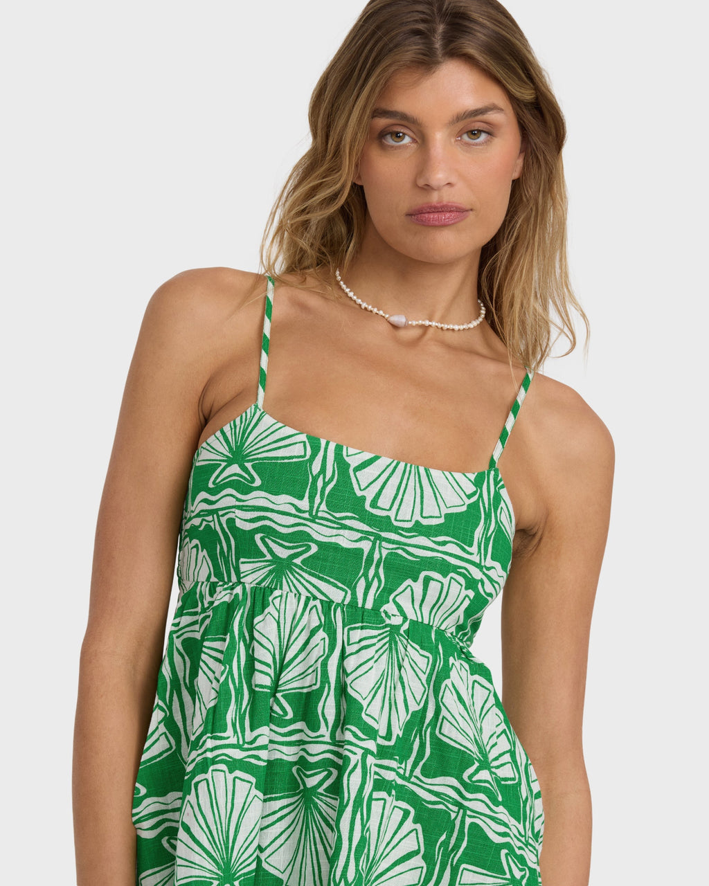 Billabong Sea Shell Mini Dress - Kelly Green