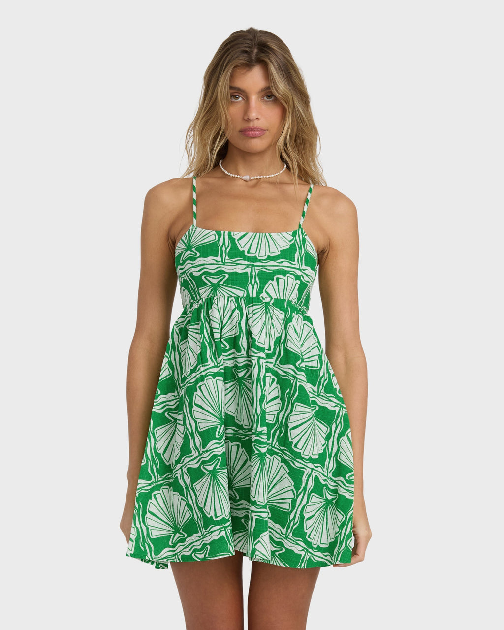 Billabong Sea Shell Mini Dress - Kelly Green