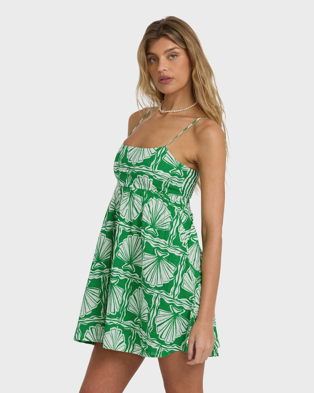Billabong Sea Shell Mini Dress - Kelly Green
