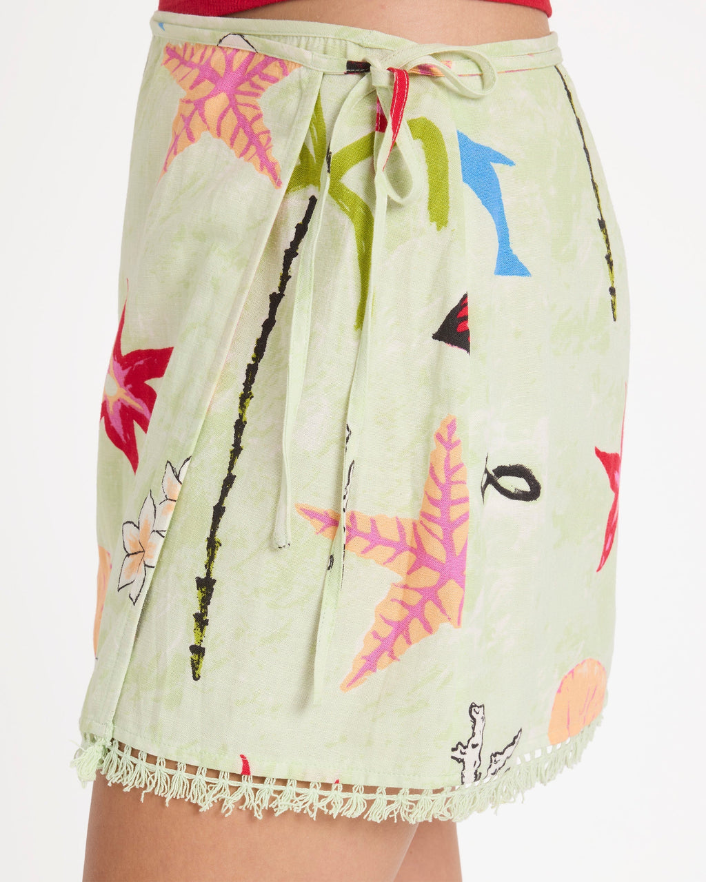 Billabong Lottie Hall Woven Mini Skirt - Sunny Lime