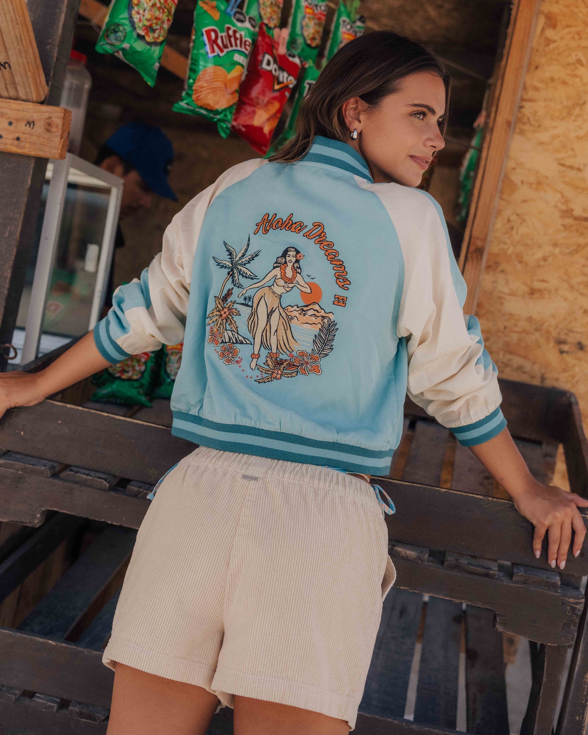 Billabong Dream Vacation Souvenir Jacket - Misty Blue