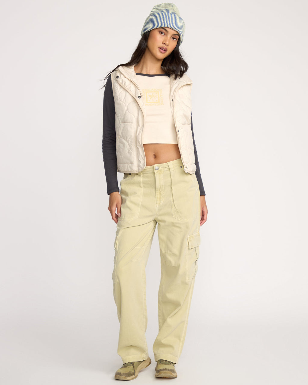 Billabong A/Div Cliffs Quilted Lightweight Vest - Whitecap