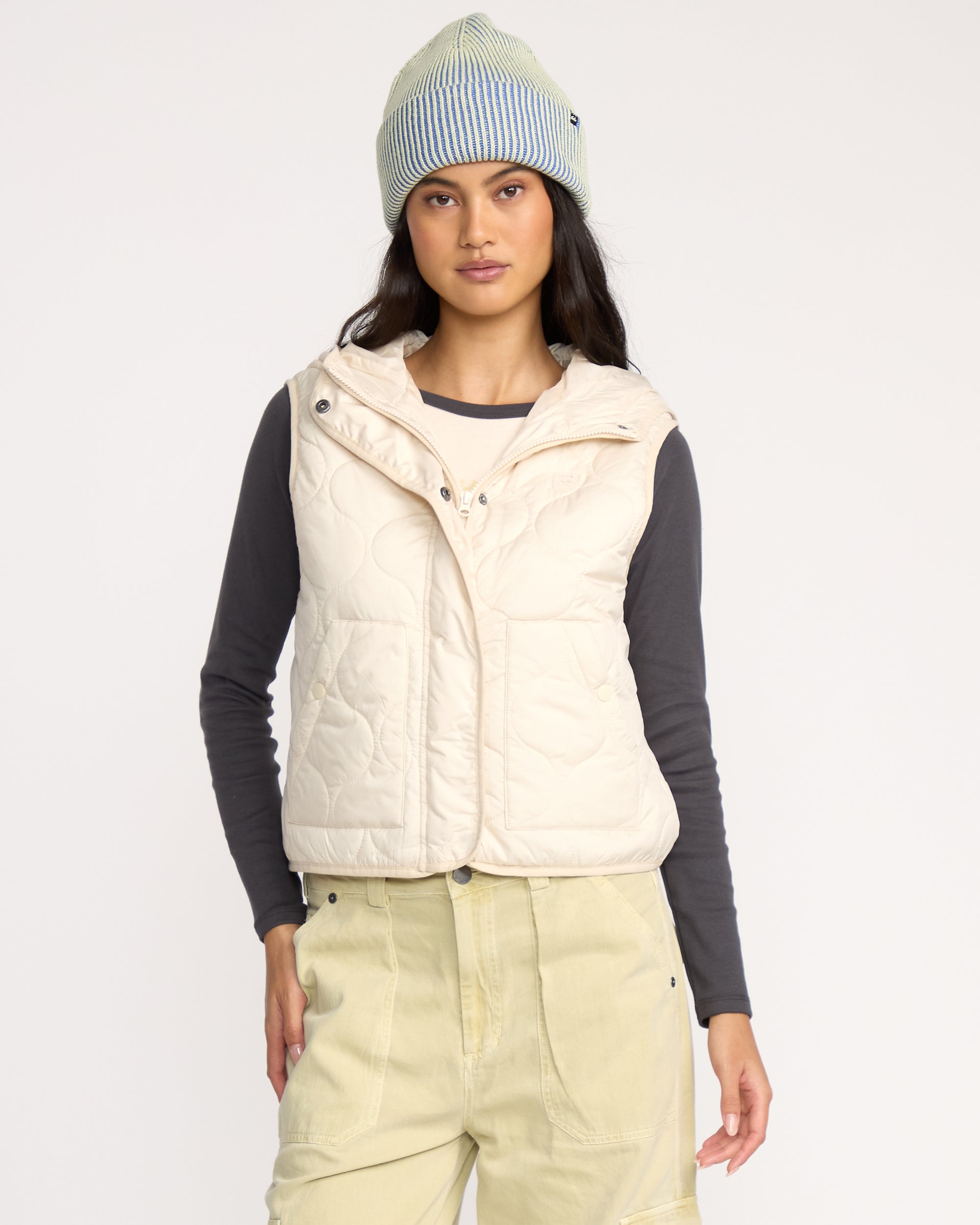 Billabong A/Div Cliffs Quilted Lightweight Vest - Whitecap