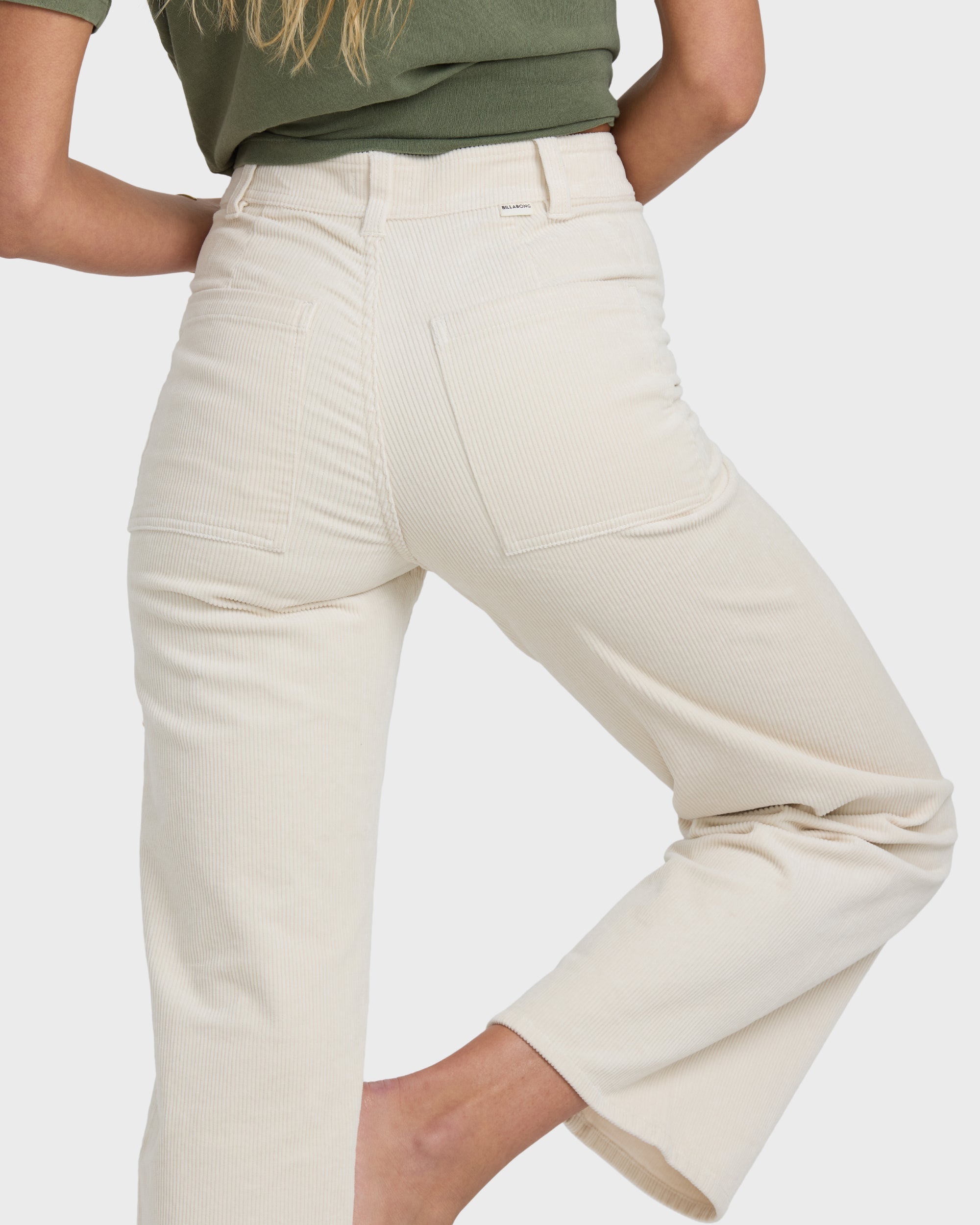 Billabong Free Fall High-Waist Cord Pants - Whitecap