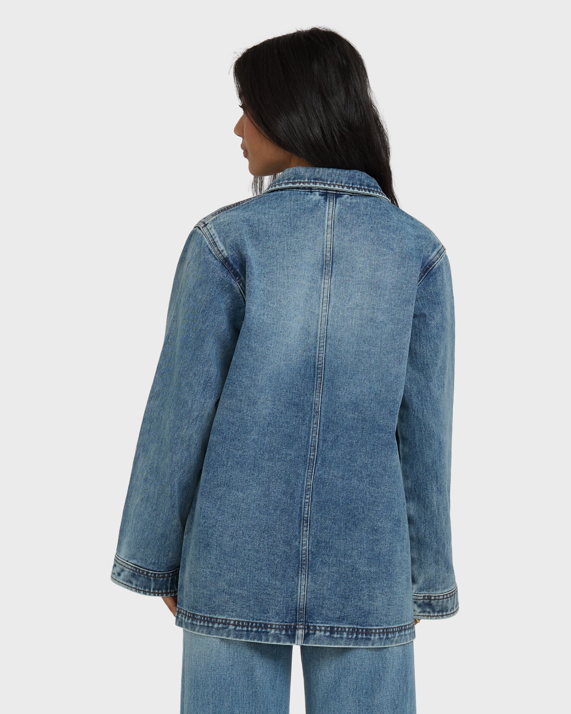 Billabong Denim Chore Coat - Atlantic Deep
