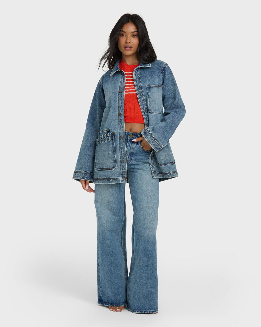 Billabong Denim Chore Coat - Atlantic Deep