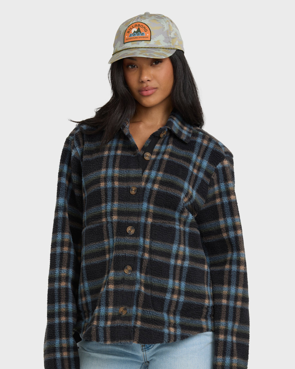 Billabong Breezy Sherpa Shacket - Black Sands