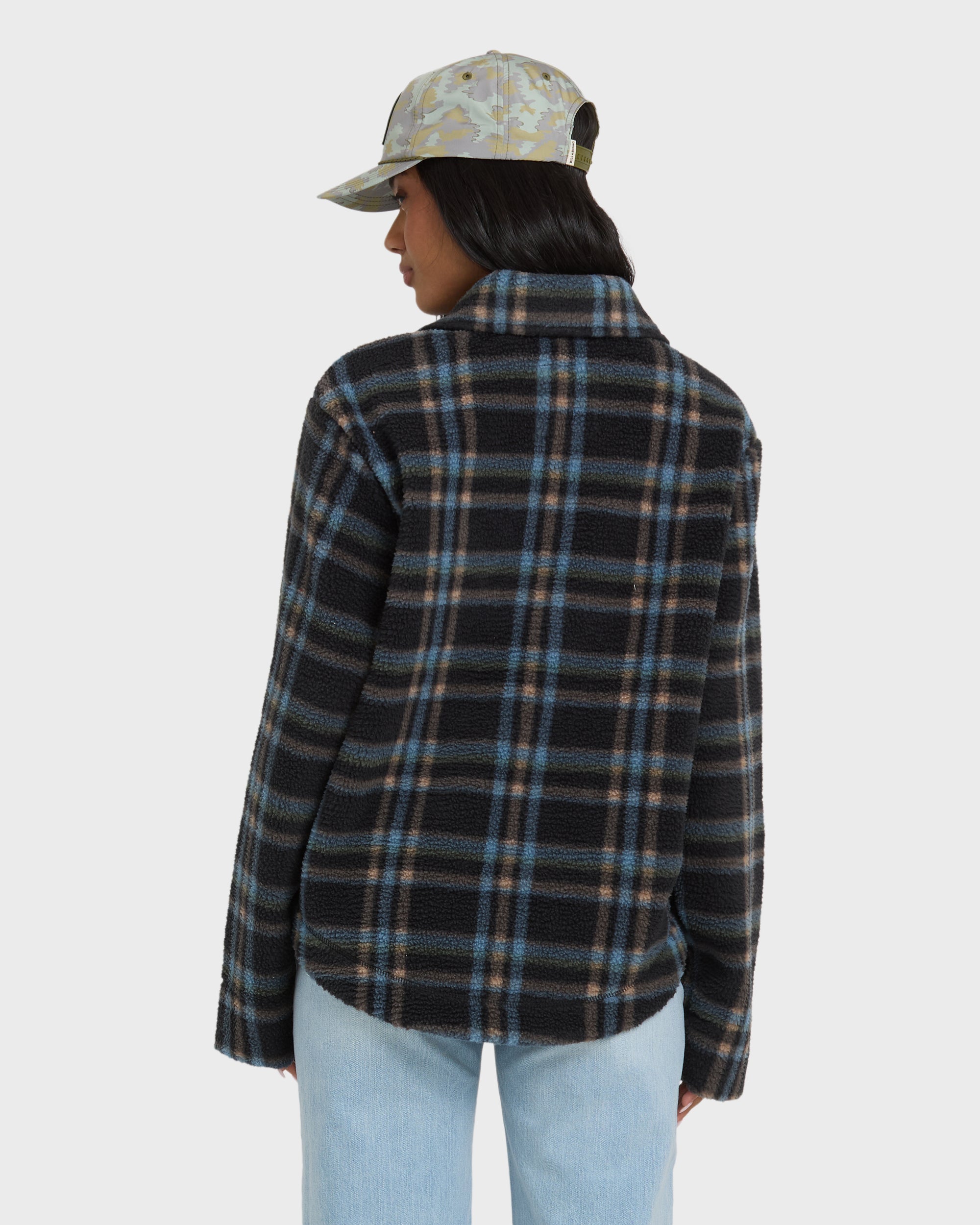 Billabong Breezy Sherpa Shacket - Black Sands