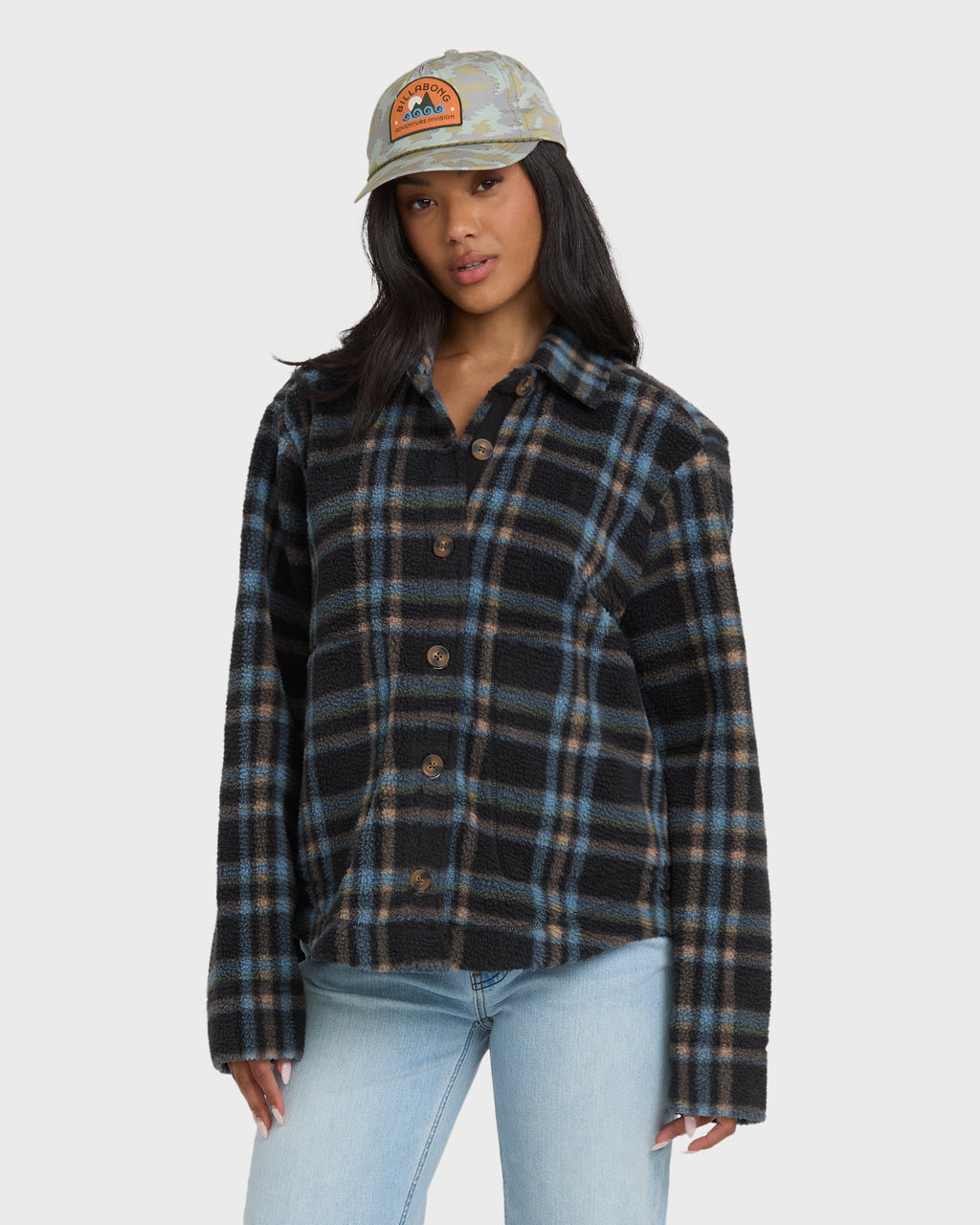 Billabong Breezy Sherpa Shacket - Black Sands
