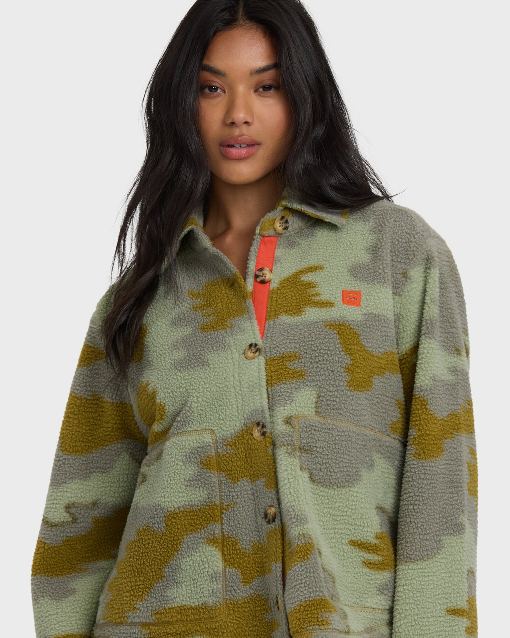 Billabong Breezy Sherpa Shacket - Camoflauge