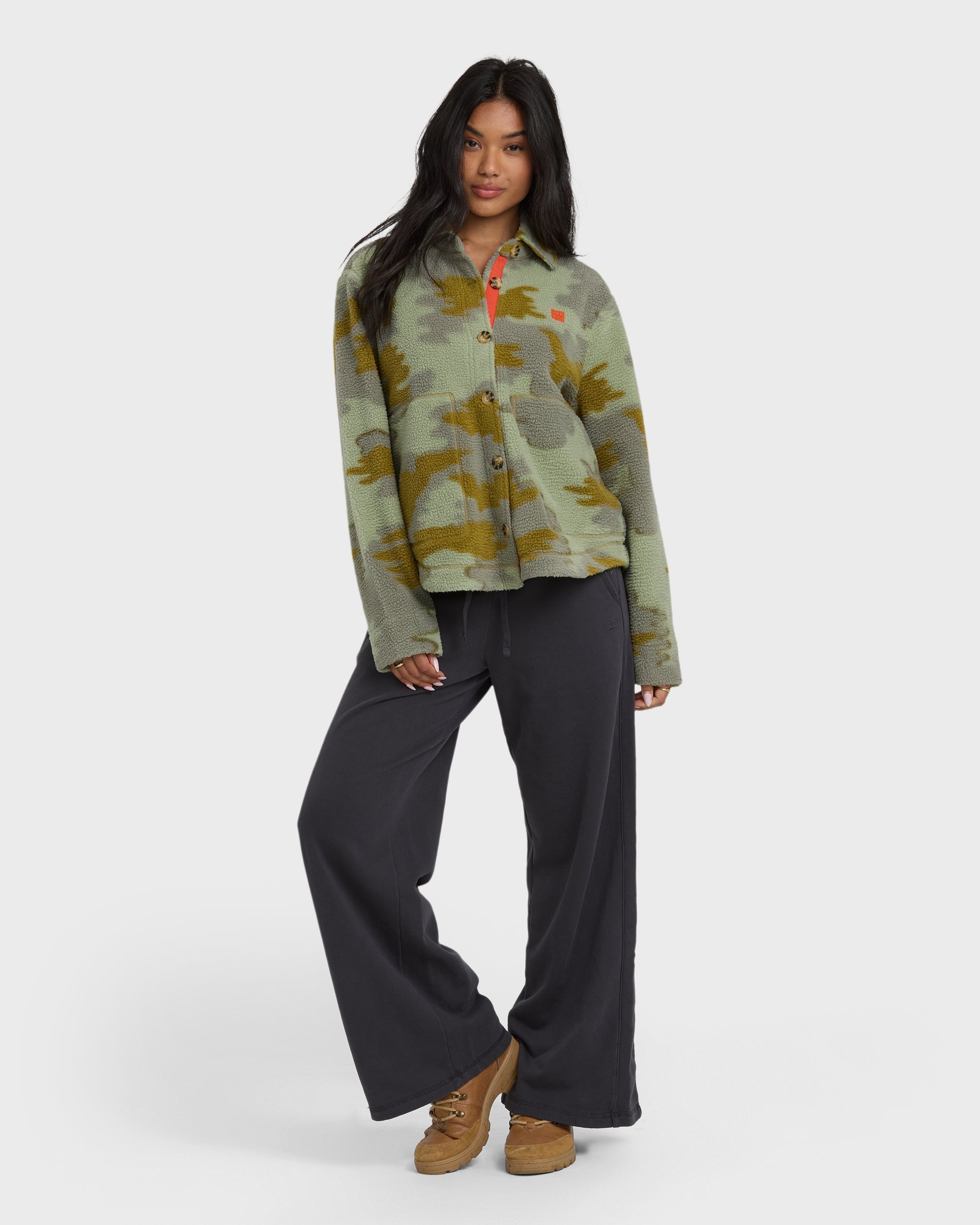 Billabong Breezy Sherpa Shacket - Camoflauge