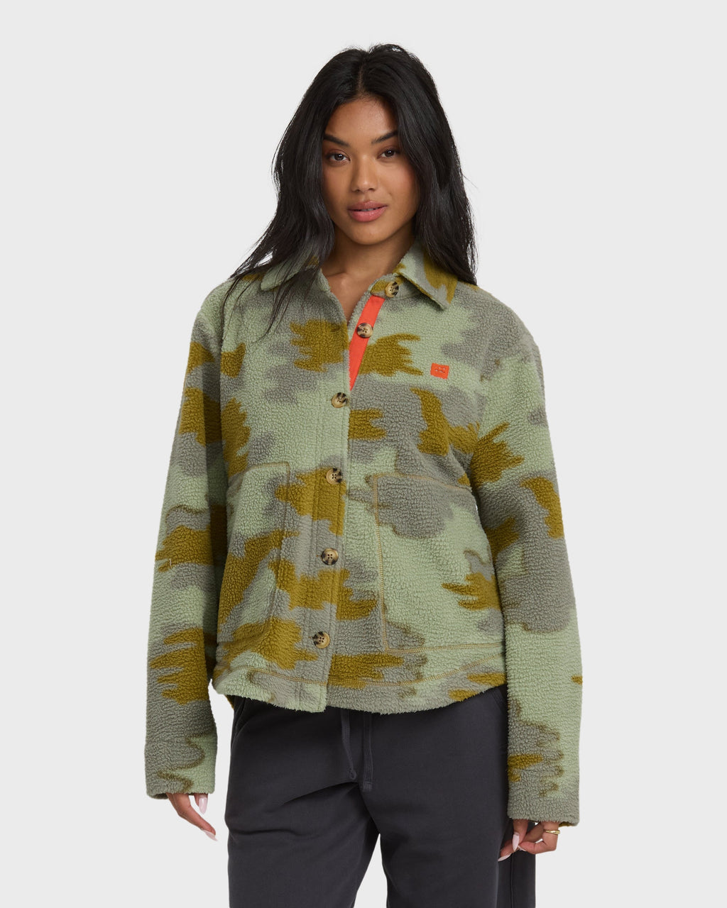 Billabong Breezy Sherpa Shacket - Camoflauge
