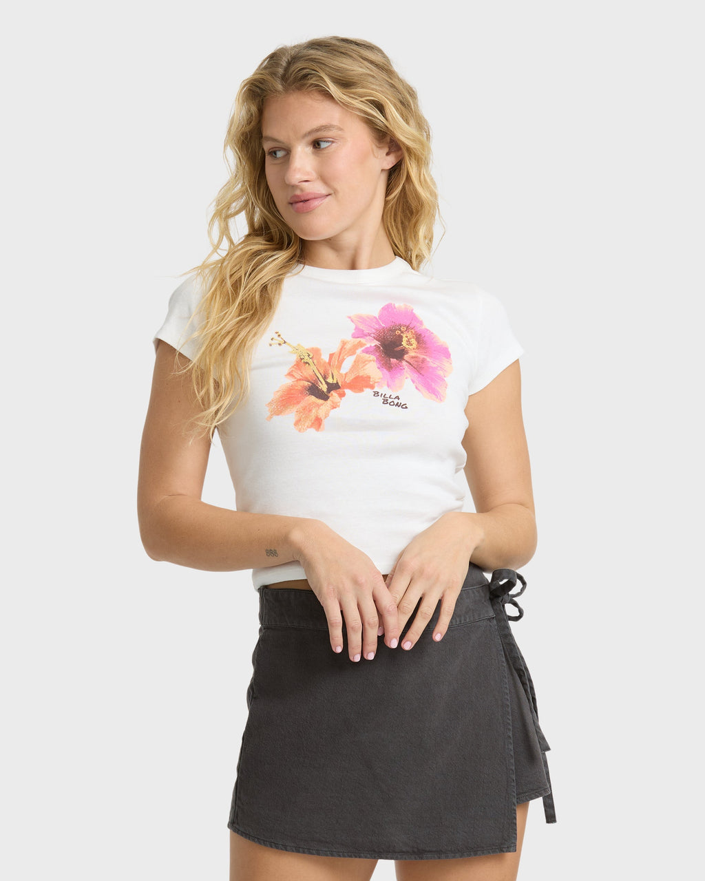 Billabong Cool Girls Only Short Sleeve T-Shirt - Salt Crystal