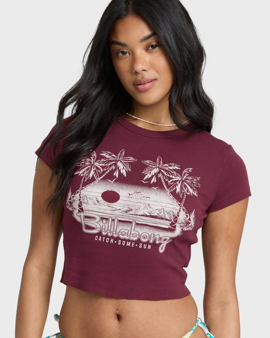 Billabong Catch Some Sun Short Sleeve T-Shirt - Red Dahlia