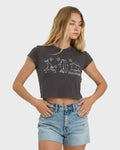 Billabong Morning Fun Time Short Sleeve T-Shirt - Off Black