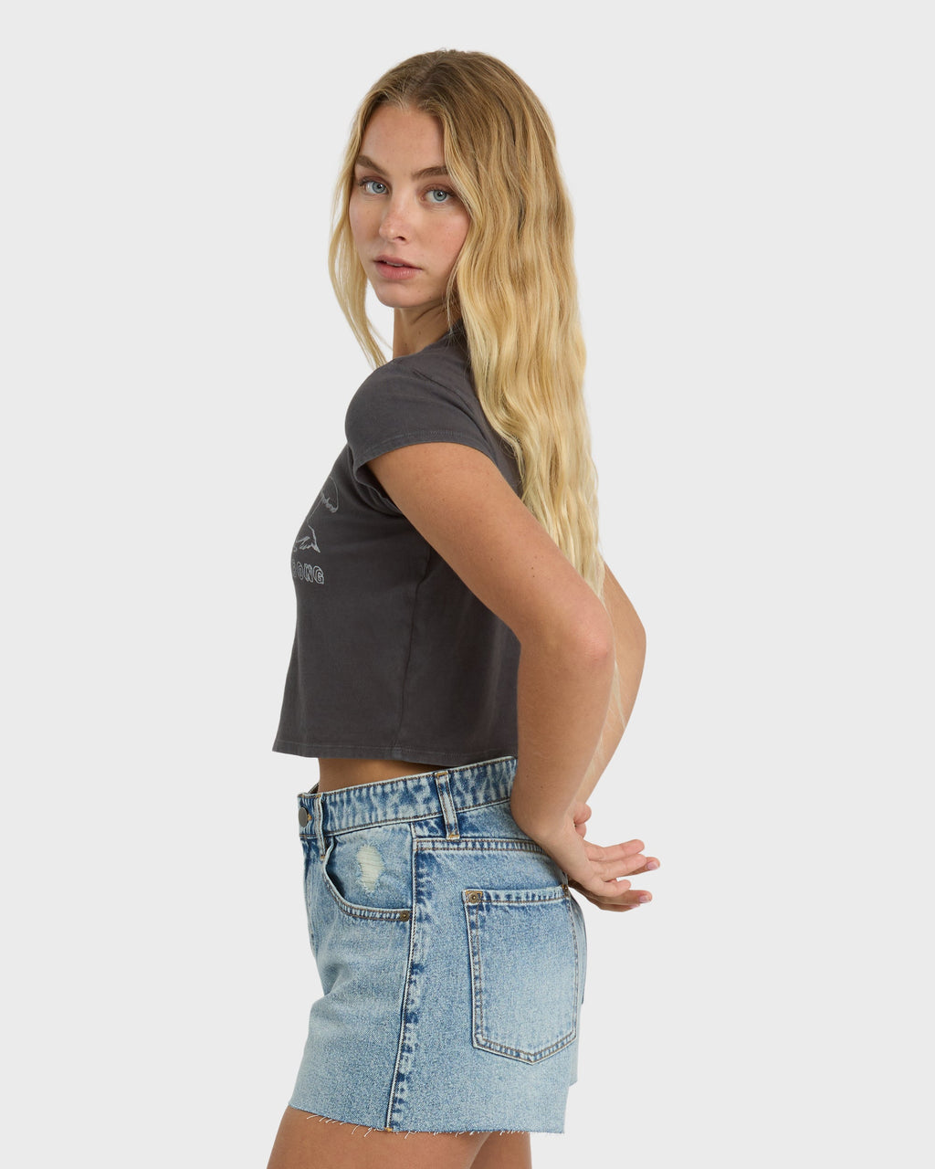 Billabong Morning Fun Time Short Sleeve T-Shirt - Off Black