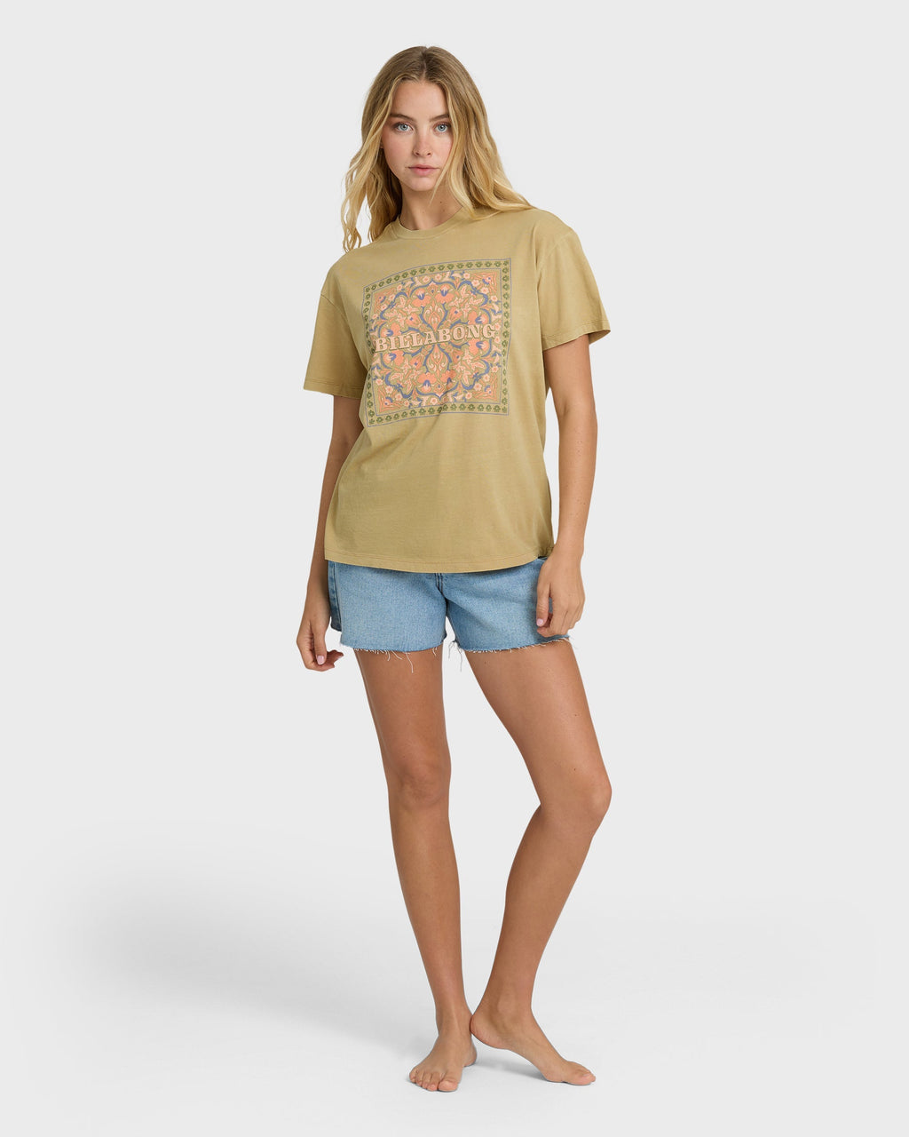 Billabong Flowers Ahead Short Sleeve T-Shirt - Stone