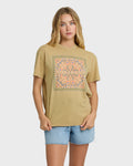 Billabong Flowers Ahead Short Sleeve T-Shirt - Stone