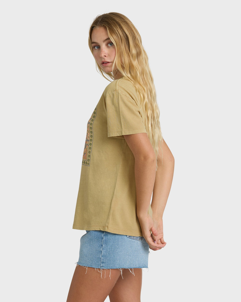 Billabong Flowers Ahead Short Sleeve T-Shirt - Stone