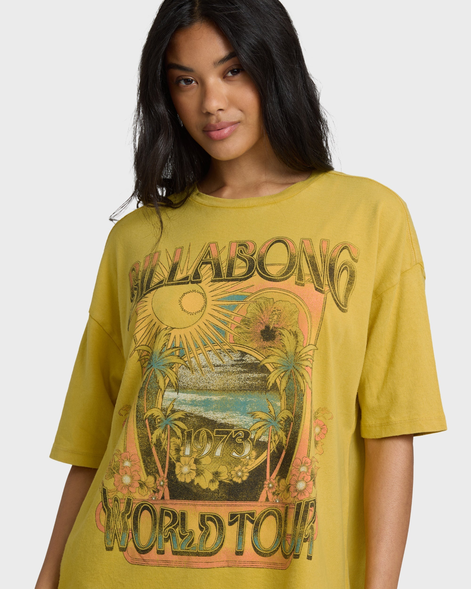 Billabong Between Night And Dawn Short Sleeve T-Shirt - Dark Citron
